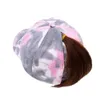 Nueva gorra de béisbol con cola de caballo cruzada teñida anudada gorra de parasol para exteriores