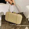 Rhinestone Gold Clutches Purse Women Luxury handbag Elegant Designer Evening Party Bags silver black Diamond shoulder bag FTB340 T220727