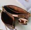 Klasik zincirler omuz çantaları moda perakende deri bayan kavrama çanta çanta kadınlar taşınabilir flep tasarımcı cüzdanları louiseities çanta viutonities