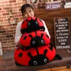 Simulation d'insecte 40cm, 5 couleurs, coccinelle mignonne, poupées en peluche, jouet, lit de maison, oreiller pour enfants, cadeau d'anniversaire, vente en gros