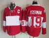 Mi08 Mens Vintage 19 Steve Yzerman Hockey Maglie 75th Anniversary Home Red Jersey Classic 1992 Nation Team 1984 Campbell Stitched C Patch M-XXXL