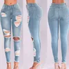 GATTIL Y2K SEXY MID RISE VERONTRUSTE BROEK STRECK STATHY GAT Denim Potlood Broek Blue Ripped Jeans Voor Vrouwen Baggy Jeans L220726