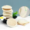 Badkamer accessoires rond natuurlijke loofah spons gezicht reinigingskussen luffa kalebas Deep Cleansings tools vrouwen geschenken scrubbers zc1067