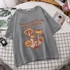 T-shirt feminina Retro Trippy Mushroom fofo T camisetas O-Gobes Casual Summer Mulher de grandes dimensões Tshirts 2022 Moda Streetwear Roupas y2k