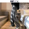 KAPMENTS Men Overalls Wide Legs Streetwear Baggy Pants Spring Mens Black Harajuku Sweatpants Male Casual Harem Joggers 5XL 220524