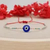 Charm Weave pärlsträngar armband onda ögonarmband designer smycken kvinna fest sydamerikansk handgjorda vitrosa blå svart glas pärlarmband för tonåring flickor