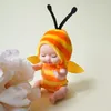 1ピース睡眠ベビードールかわいい動物の赤ちゃん人形35インチ高さシミュレーションシミュレーションリボーンベイビー衣服付きおもちゃのおもちゃ220815