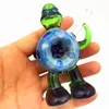 Pipa in vetro a forma di tartaruga Dab Rig Bong fatto a mano Bong Narghilè Oil Rigs Bubbler Craftbong