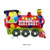 Festive Event Party Supplies aluminum film balloons children's toys trains police cars tractors decorative balloons LK141