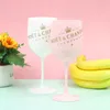 480ml wine plastic glass party white champagne double door cocktail glass champagnes flute 8CM Inventory Wholesale