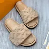 Women Slippers men black Scuff Flat Sandals Pool Pillow Mules Sunset Padded Front Strap Fashionable Easy-to-wear Style Slides Fuchsia