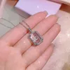 Tiktok I più venduti Ciondolo lettera Gioielli di moda semplici Argento sterling 925 Pavimenta Zaffiro bianco Diamante CZ Pietre preziose Bottiglia di profumo per feste Collana clavicola Regalo