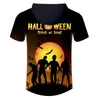 Mode Halloween Man Moon Zombie Tee Shirt Street Wear Vente en gros T-shirt à capuche 6XL Mens 3D Vêtements imprimés 220623