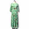 Lässige Kleider HGTE -Version strukturierte europäische und amerikanische Frauen Kleid Chiffon Print großer Swing Bohemian Holiday Style9871180