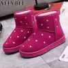 Boot 2022 Winter New Flat Suede Ancle Women The Wearm Non Slip Casual Snow Gladiator Fordioner Goth Chunky Mujer 220805