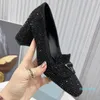 2022 mulheres bombas de cristal cetim senhora senhora sapatos de couro genuíno saltos altos festa de sapato de baile 55-41