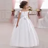 Sukienki dziewczyny świąteczne dzieciak Księżniczka sukienka dla dziewczyn Flower Ball Ubrania dziecięce Eleganckie imprezowe kostiumy ślubne