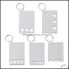 D￩corations de No￫l Festive Party Supplies Home Garden Sublimation Blank Keychain Pendant MDF Prince ￠ double face Cl￩ de transfert de chaleur Ch