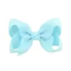 100 шт 3 дюймов лента Grosgrain Bow Hair Clips для малышей девочки сплошные цвета клип аллигатор детские дети подростки волосы Барреттесы аксессуары