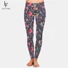 Letsfind Birds Butterflies and Flowers Cyfrowe drukowanie Kobiety Wysokie talia Leggingi Wysokie Elastyczne Plus Size Soft Fitness 201014