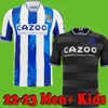 New Real Sociedad 2022 2023 Soccer Jersey Oyarzabal X Prieto Portu David Silva Silva Shird Juanmi 22 23 Carlos Fernandez Camiseta de Futbol Men Kit Kids Equipment