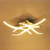 12W 18W 24W LED Ceiling Lamp Modern Wave Curved Style Ceiling Lights Indoor Home Decorative Livingroom Chandelier 85-265V