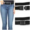 Bälten färger mode för män kvinnor stretch bälte elastisk justerbar rem med platta spänne jeans byxor cinturonesbeltsbelts