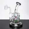 Bong en verre de haute qualité Narguilé Tuyaux d'eau en verre Beaker Recycler Bongs Dab Rig Brûleur à mazout Ash Catcher Hookah FY2262