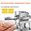 Trancheuse de viande crue cuite par machine de nourriture industrielle de coupeur de viande de l'acier inoxydable 304