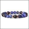 Bracelets à brins de perles, bijoux, perles en pierre de zèbre naturelle, 8mm, diffuseur de charme en perles de lave, Yoga pour femmes et hommes, amitié, livraison directe