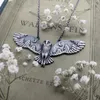 Forest Whisper 925 Sterling Silver Retro Exquisite Fashion Owl Moon Necklace Women Charm Party Jewelry Accessoriesギフト