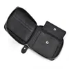 Wallets Black Soft Genuine Leather Short Wallet Zip Card Purse With Coin Po Pocket Men Women Male Female WalletWallets