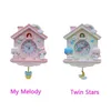 Мультфильм большие настенные часы современный дизайн Nixie Kids Girls My Melody Swing Silent Maute Slearment Swinom Clock для детей 039S ROO4264388