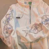 E-Girl anime sweat à capuche Y2K automne Harajuku vintage veste à glissière surdimensionnée style coréen gothique punk vêtements hip-hop streetwear Y220803