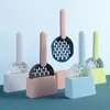 Fournitures pour chats pelle à litière en plastique chats merde Scoop avec Base animaux outils de nettoyage chaton Pooper Lifter