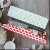 27*7*5Cm Red And Green Grid 10 Pcs Cookie Cake Aron Chocolate Paper Box Christmas Birthday Party Gifts Packaging Boxes1 Drop Delivery 2021 G