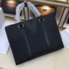 Teczka Mężczyźni List Print Torba Portfolio Atache Case Tote Tote Torebka Ramię Teczki A88S #