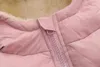 Bébé filles manteau enfants garçons hiver 2022 nouveaux manteaux de coton couleur unie à capuche manteau adolescent enfants manteaux bébé fille combinaison de neige J220718