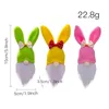 3 PCS/Set Festive Easter Hanging Bunny Ornaments Spring Gnome Decorations Plush Elf Pendants Home Holiday Favor Gifts