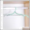 Hooks Rails Home Storage Organization Housekee Garden Travel Portable Mti-Function Folding Hanger Outdoor Clothes Torking Plastic Non-Slip