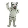 Halloween White Tiger Mascot Costume Högkvalitativ tecknad plysch Animal Anime Temakaraktär Vuxenstorlek Jul karneval fancy klänning