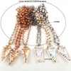 Collane a ciondolo Fashion Boemian Gioielli in vetro Crystary Catena Rosario Arrowhead Packlacespendente