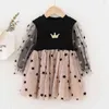 Melario Girls Casual Dress New Fashion Christmas Party Dresses Princess Cute Outfits Tröja Sticked Vestidos 2-6y Y220510