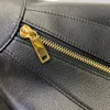 Wysokiej jakości klasyczny półksiężyc miękka torba designerska mody torby na ramię czarne złotą klamrę torby