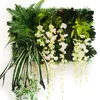 Decorative Flowers & Wreaths White Multicolor Artificial Flower Wisteria Panel Decoration Greening Background Shop Shopping Mall Office Bedr
