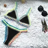 Micro Biquíni Mulheres feitas à mão Crochet Knit Swimwea