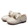 Chaussures de mariage enfants bébé filles petites filles chaussures en cuir fleur princesse pour la danse rouge blanc noir