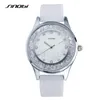 SINOBI Mode Dames Diamanten Horloges Siliconen Horlogeband Top Luxe Merk Dames Genève Quartz Klok Dames Uren