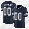 Dak Prescott Micah Parsons CeeDee Lamb Custom voetbalshirt Demarcus Lawrence Troy Aikman Emmitt Smith Roger Staubach Michael Irvin Trevon Diggs Stephon Gilmore