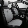 Car Seat Covers Front Rear Auto Protector Chair Pad Linen Fabric Cushion Universal Cute